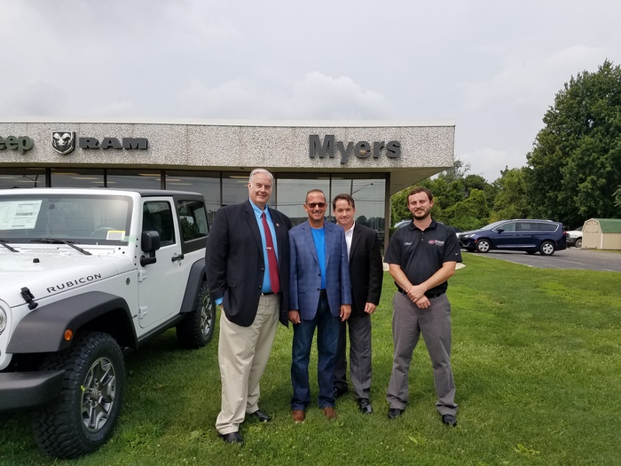 Steve and Chad Myers with Dick Stein