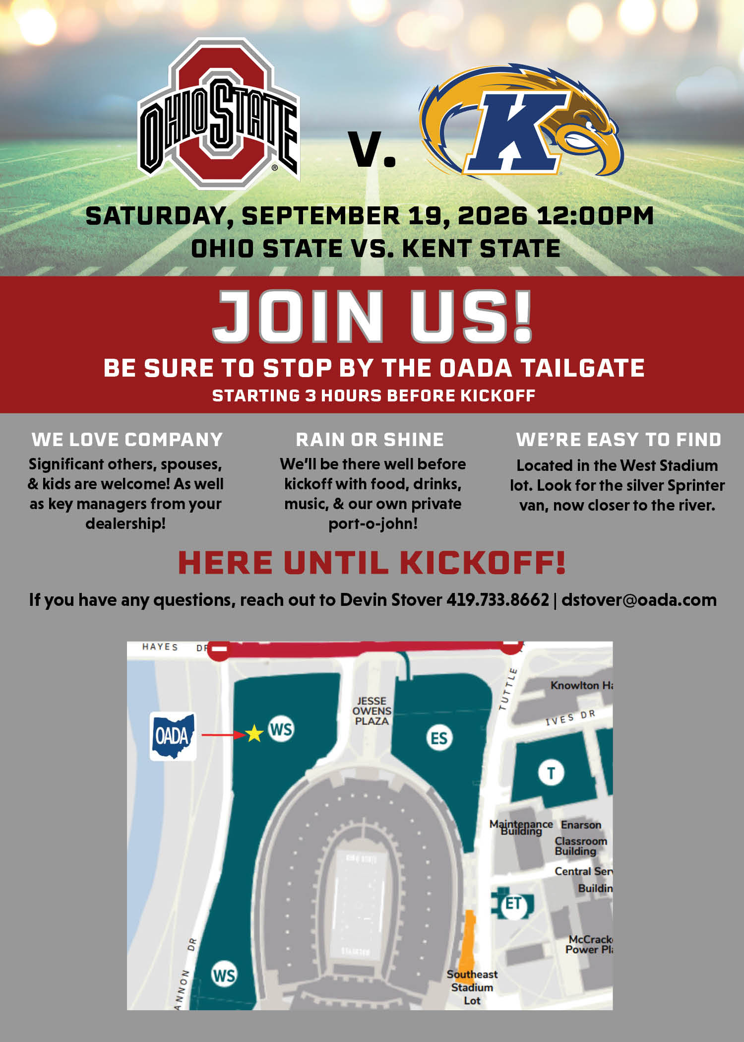 OSU Tailgate Email_Kent State