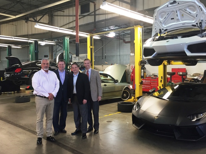 Left to Right: Barry Lester, Rep. Mike Duffey, Joe Cannon, and Zach Doran